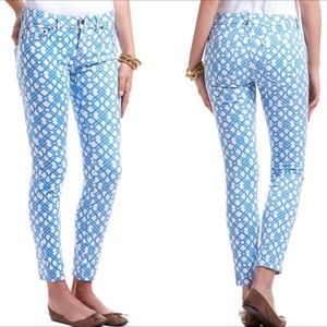 Vineyard Vines Blue and White Skinny Jeans